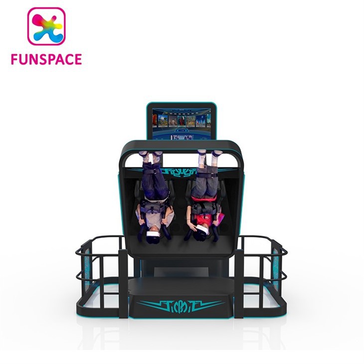 2 Players 360 Degree VR Chair Roller Coaster Simulator